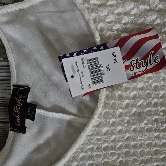 New nwt Cali style boho bohemian top 2xl - Picture 2 of 2